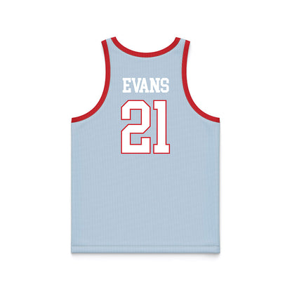 LA Tech - NCAA Women's Basketball : Kennedy Evans - Blue Basketball Jersey-1