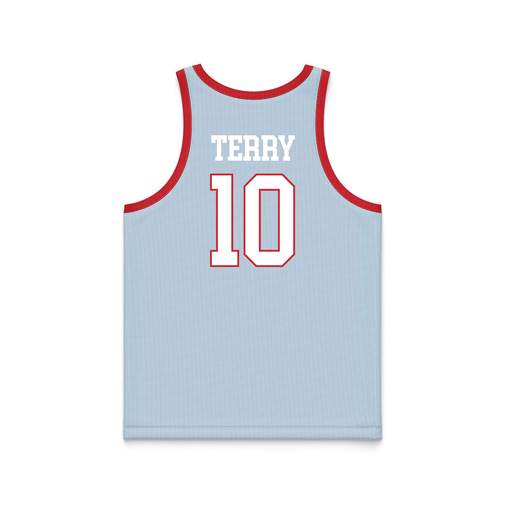 LA Tech - NCAA Women's Basketball : Jayden Terry - Blue Basketball Jersey-1