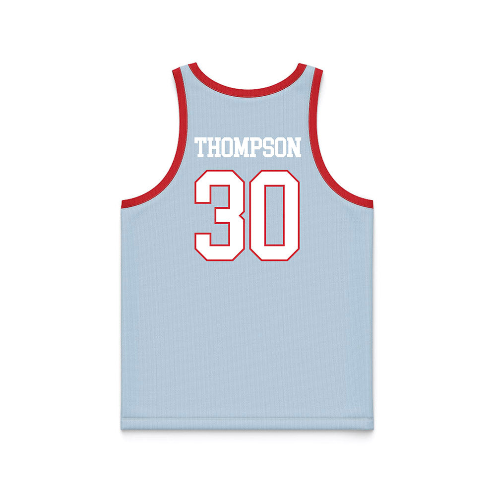 LA Tech - NCAA Women's Basketball : Kaleigh Thompson - Blue Basketball Jersey-1