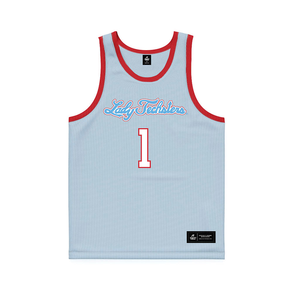 LA Tech - NCAA Women's Basketball : Alexia Weaver - Blue Basketball Jersey-0