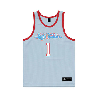 LA Tech - NCAA Women's Basketball : Alexia Weaver - Blue Basketball Jersey-0