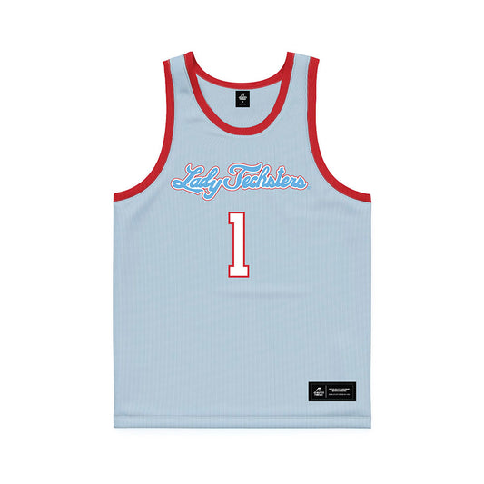 LA Tech - NCAA Women's Basketball : Alexia Weaver - Blue Basketball Jersey-0