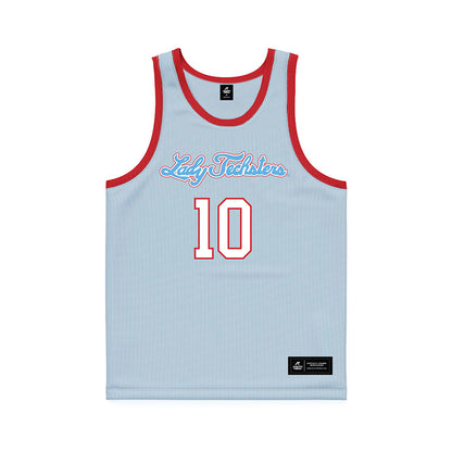 LA Tech - NCAA Women's Basketball : Jayden Terry - Blue Basketball Jersey-0