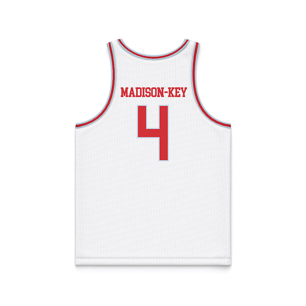 LA Tech - NCAA Women's Basketball : Joy Madison-Key - White Basketball Jersey-1