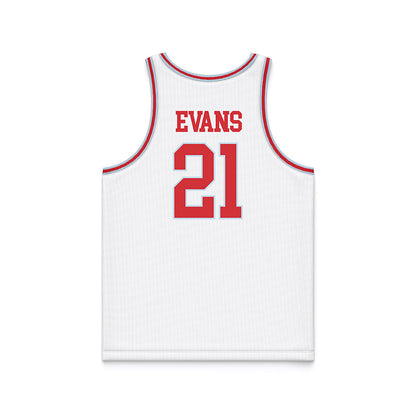 LA Tech - NCAA Women's Basketball : Kennedy Evans - White Basketball Jersey-1