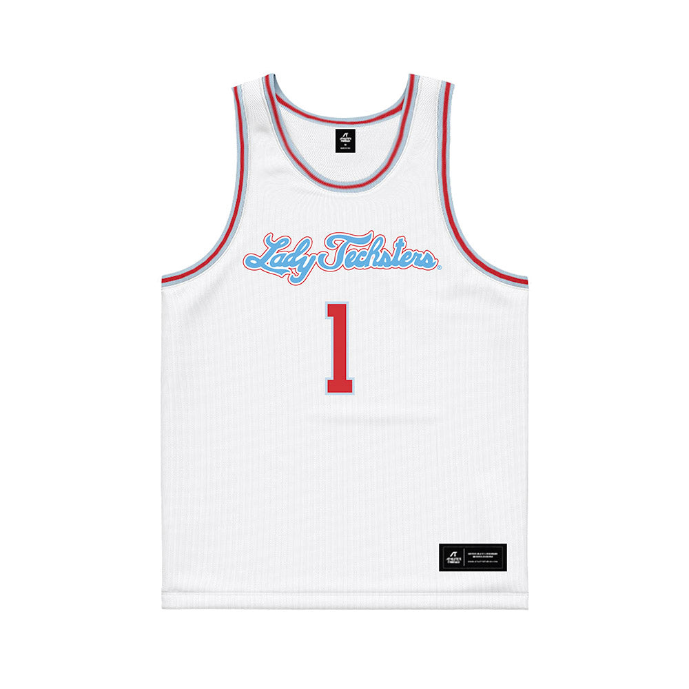 LA Tech - NCAA Women's Basketball : Alexia Weaver - White Basketball Jersey-0