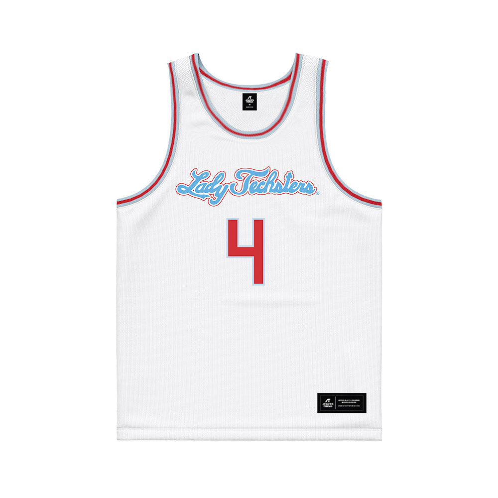 LA Tech - NCAA Women's Basketball : Joy Madison-Key - White Basketball Jersey-0