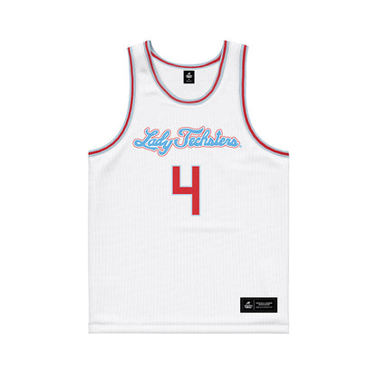 LA Tech - NCAA Women's Basketball : Joy Madison-Key - White Basketball Jersey-0