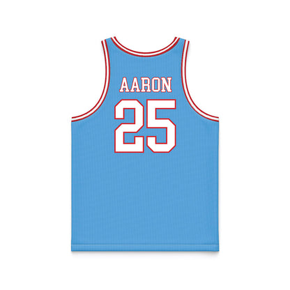 LA Tech - NCAA Women's Basketball : Averi Aaron - Retro Blue Basketball Jersey