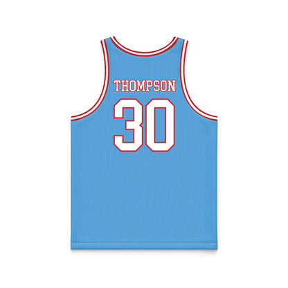 LA Tech - NCAA Women's Basketball : Kaleigh Thompson - Retro Blue Basketball Jersey-1