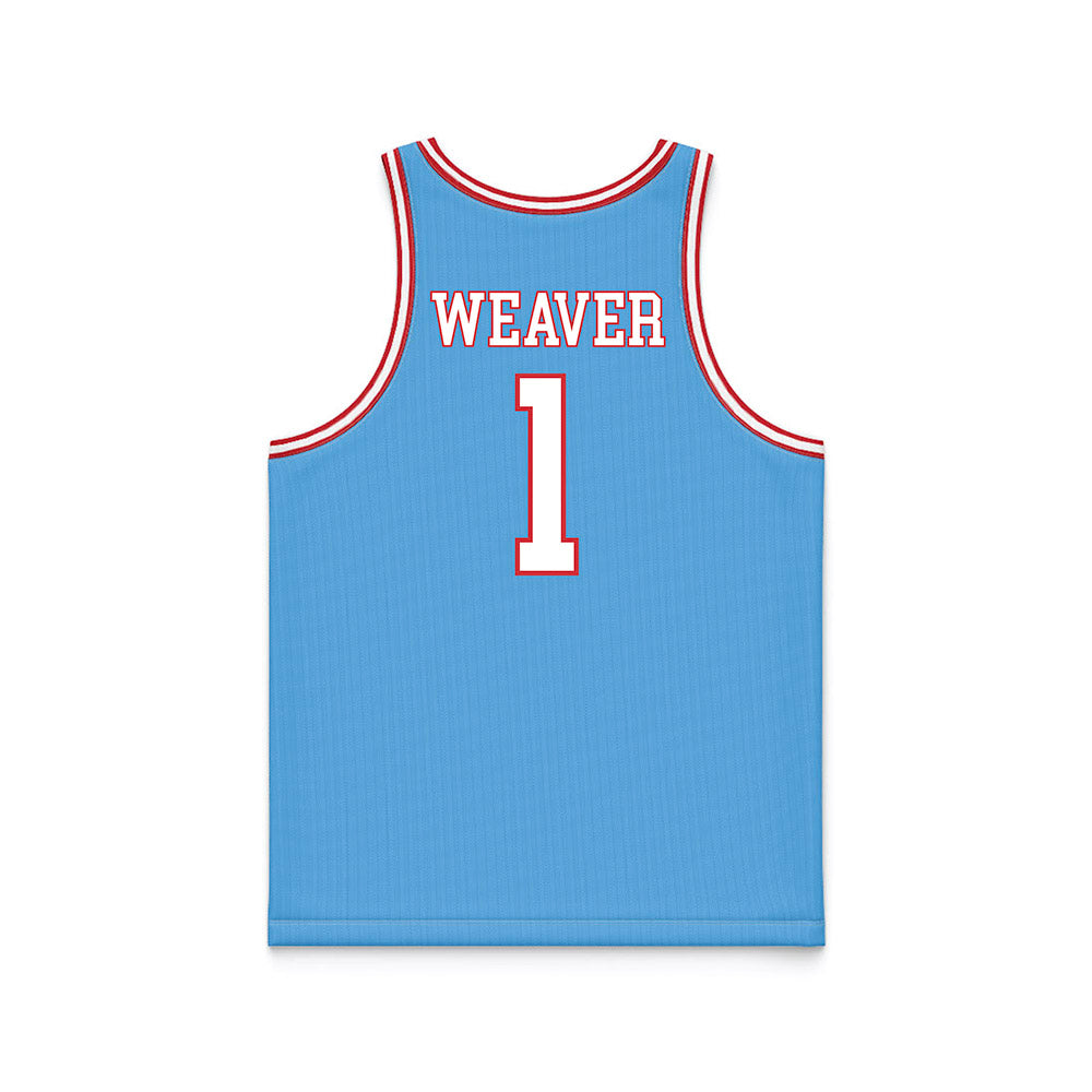 LA Tech - NCAA Women's Basketball : Alexia Weaver - Retro Blue Basketball Jersey-1