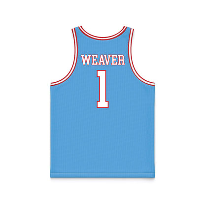 LA Tech - NCAA Women's Basketball : Alexia Weaver - Retro Blue Basketball Jersey-1