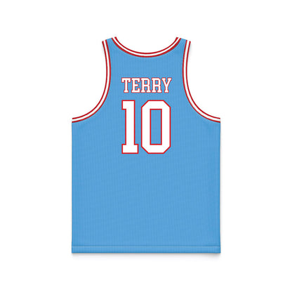 LA Tech - NCAA Women's Basketball : Jayden Terry - Retro Blue Basketball Jersey-1