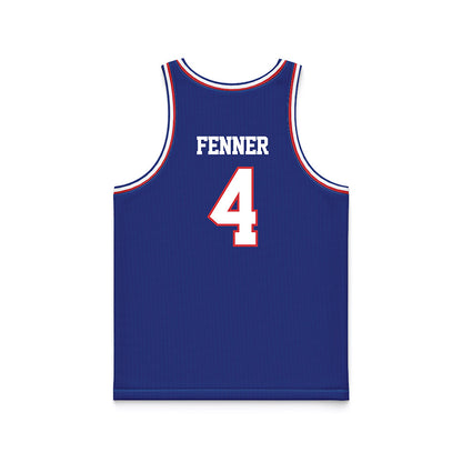 LA Tech - NCAA Men's Basketball : Jaylen Fenner - Royal Basketball Jersey-1