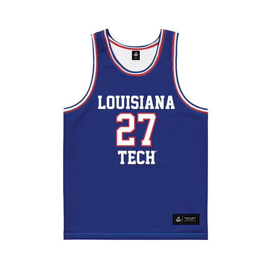 LA Tech - NCAA Men's Basketball : A'Meir Williams - Royal Basketball Jersey-0