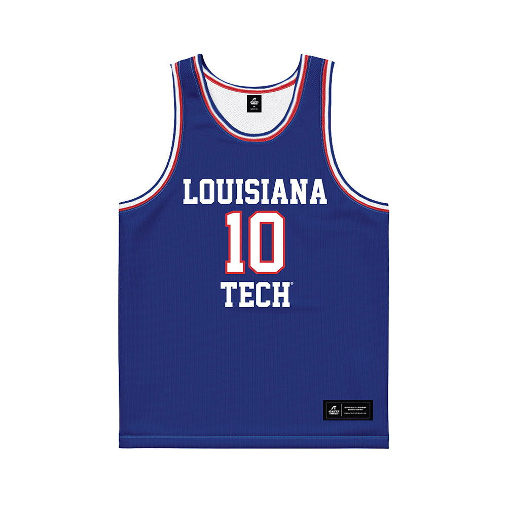 LA Tech - NCAA Men's Basketball : Kylan Howze - Royal Basketball Jersey-0