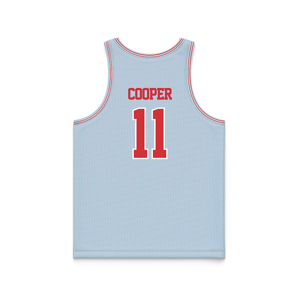 LA Tech - NCAA Men's Basketball : Kaden Cooper - Light Blue Basketball Jersey-1