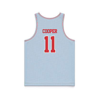 LA Tech - NCAA Men's Basketball : Kaden Cooper - Light Blue Basketball Jersey-1