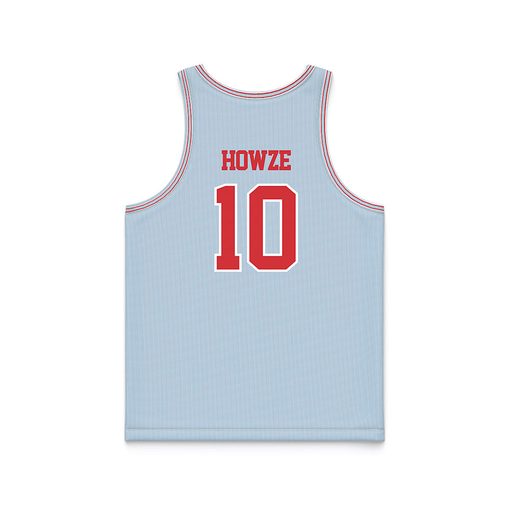 LA Tech - NCAA Men's Basketball : Kylan Howze - Light Blue Basketball Jersey-1