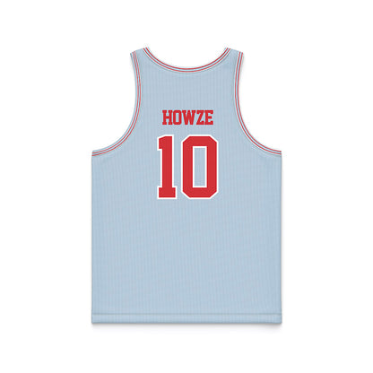 LA Tech - NCAA Men's Basketball : Kylan Howze - Light Blue Basketball Jersey-1