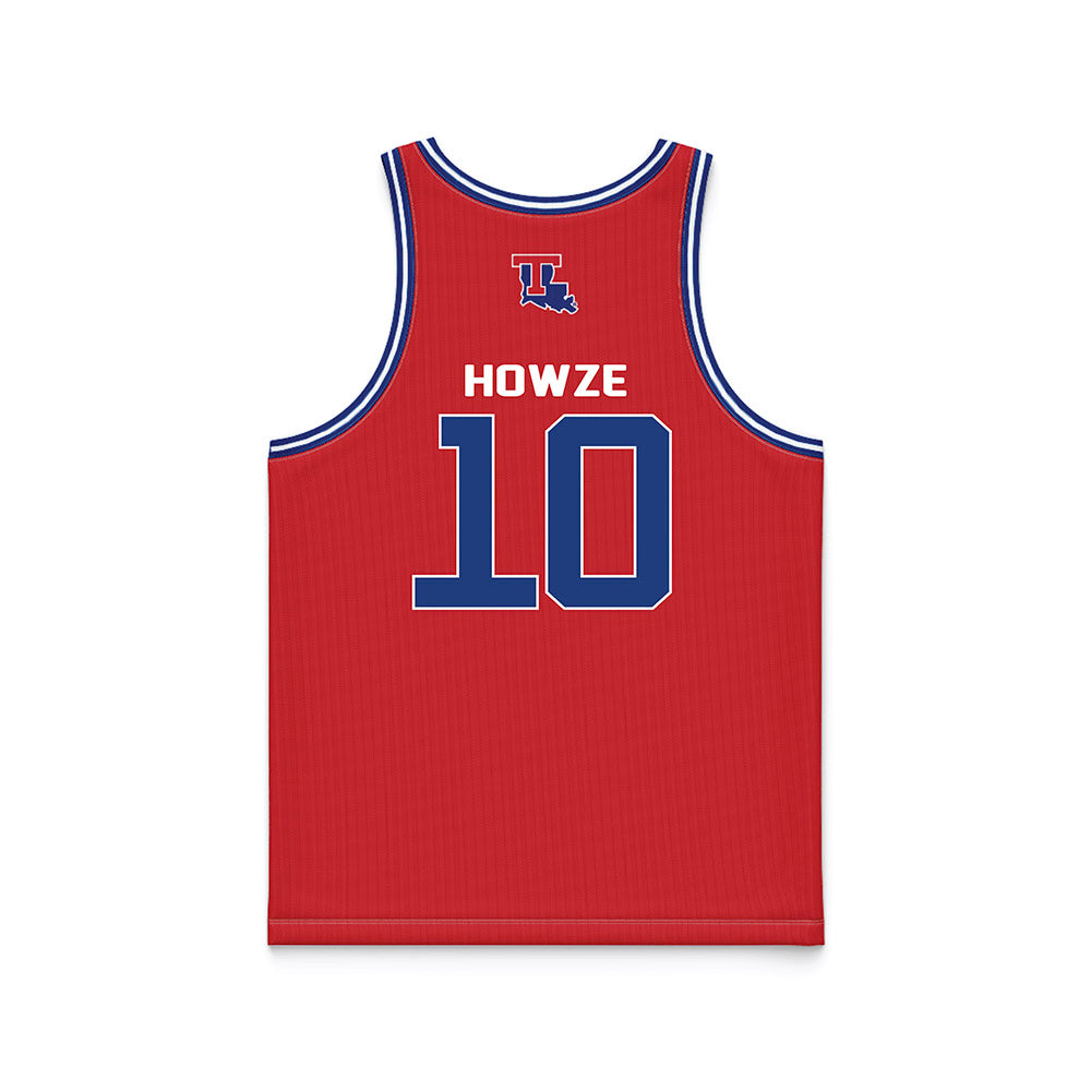 LA Tech - NCAA Men's Basketball : Kylan Howze - Red Basketball Jersey-1