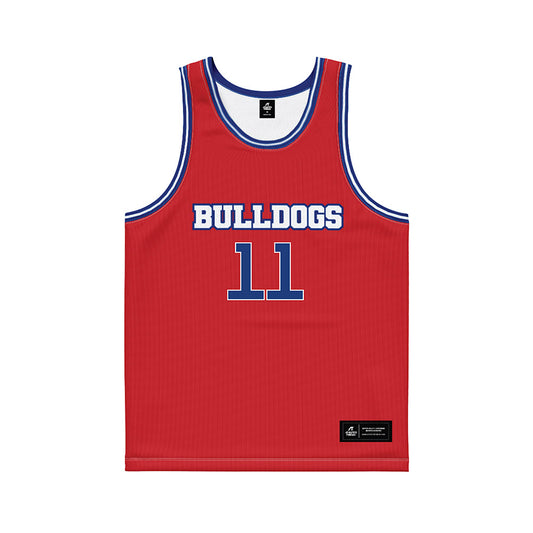 LA Tech - NCAA Men's Basketball : Kaden Cooper - Red Basketball Jersey-0