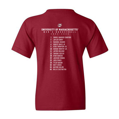 UMass - NCAA Men's Basketball : Donovan Brown - Youth T-Shirt-1