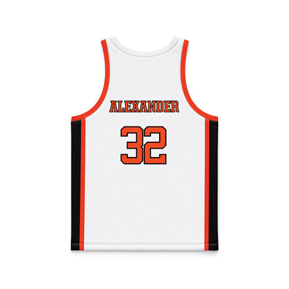 Campbell - NCAA Women's Basketball : Ciara Alexander - White Basketball Jersey