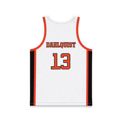 Campbell - NCAA Women's Basketball : Courtney Dahlquist - White Basketball Jersey