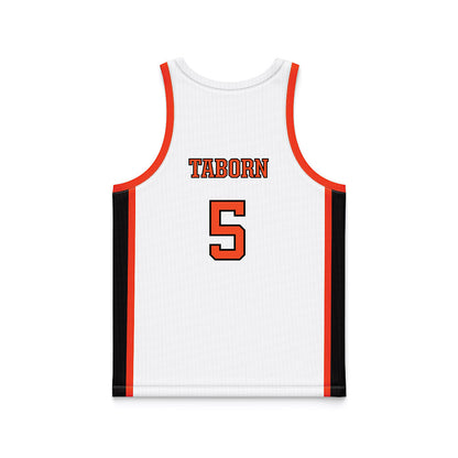 Campbell - NCAA Women's Basketball : Mikayla Taborn - White Basketball Jersey