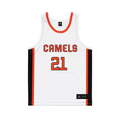 Campbell - NCAA Women's Basketball : Logan Nuckols - White Basketball Jersey