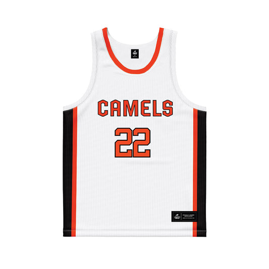 Campbell - NCAA Women's Basketball : Gianni Boone - White Basketball Jersey