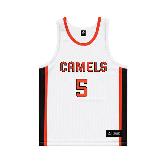 Campbell - NCAA Women's Basketball : Mikayla Taborn - White Basketball Jersey