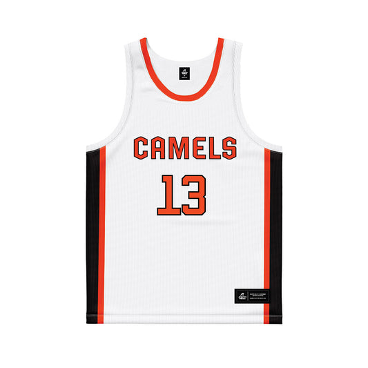 Campbell - NCAA Women's Basketball : Courtney Dahlquist - White Basketball Jersey