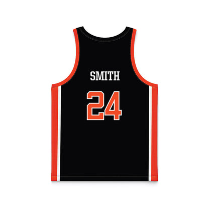 Campbell - NCAA Women's Basketball : peris smith - Black Basketball Jersey