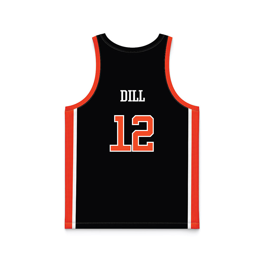 Campbell - NCAA Women's Basketball : Hadleigh Dill - Black Basketball Jersey