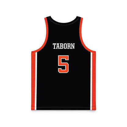 Campbell - NCAA Women's Basketball : Mikayla Taborn - Black Basketball Jersey