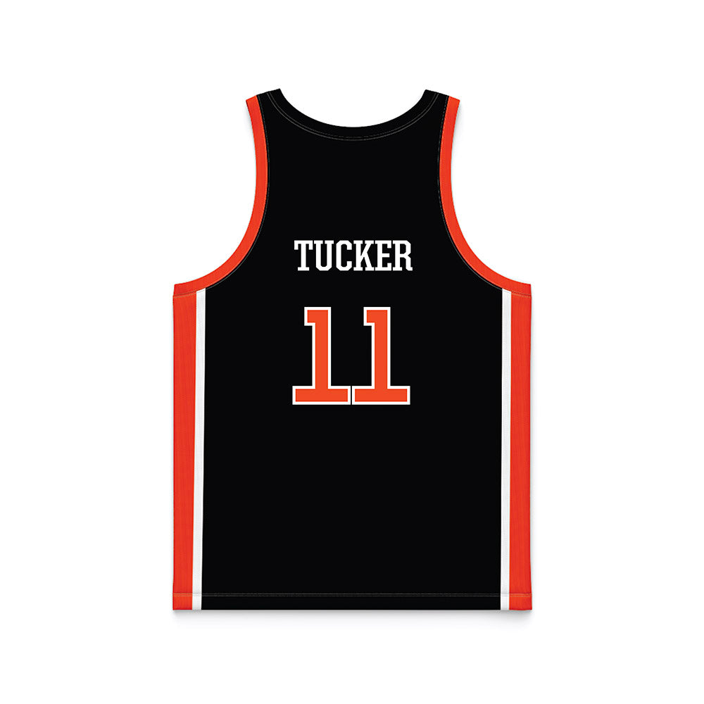 Campbell - NCAA Women's Basketball : Olivia Tucker - Black Basketball Jersey