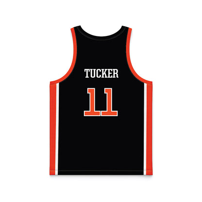 Campbell - NCAA Women's Basketball : Olivia Tucker - Black Basketball Jersey