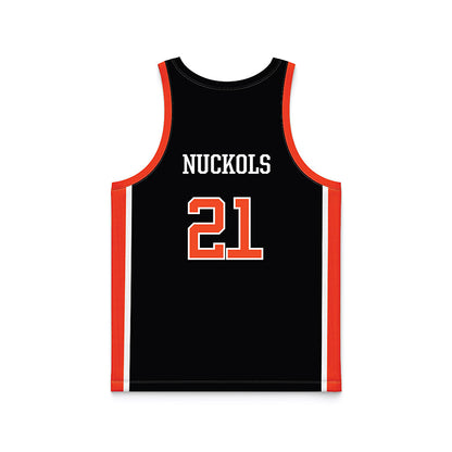 Campbell - NCAA Women's Basketball : Logan Nuckols - Black Basketball Jersey