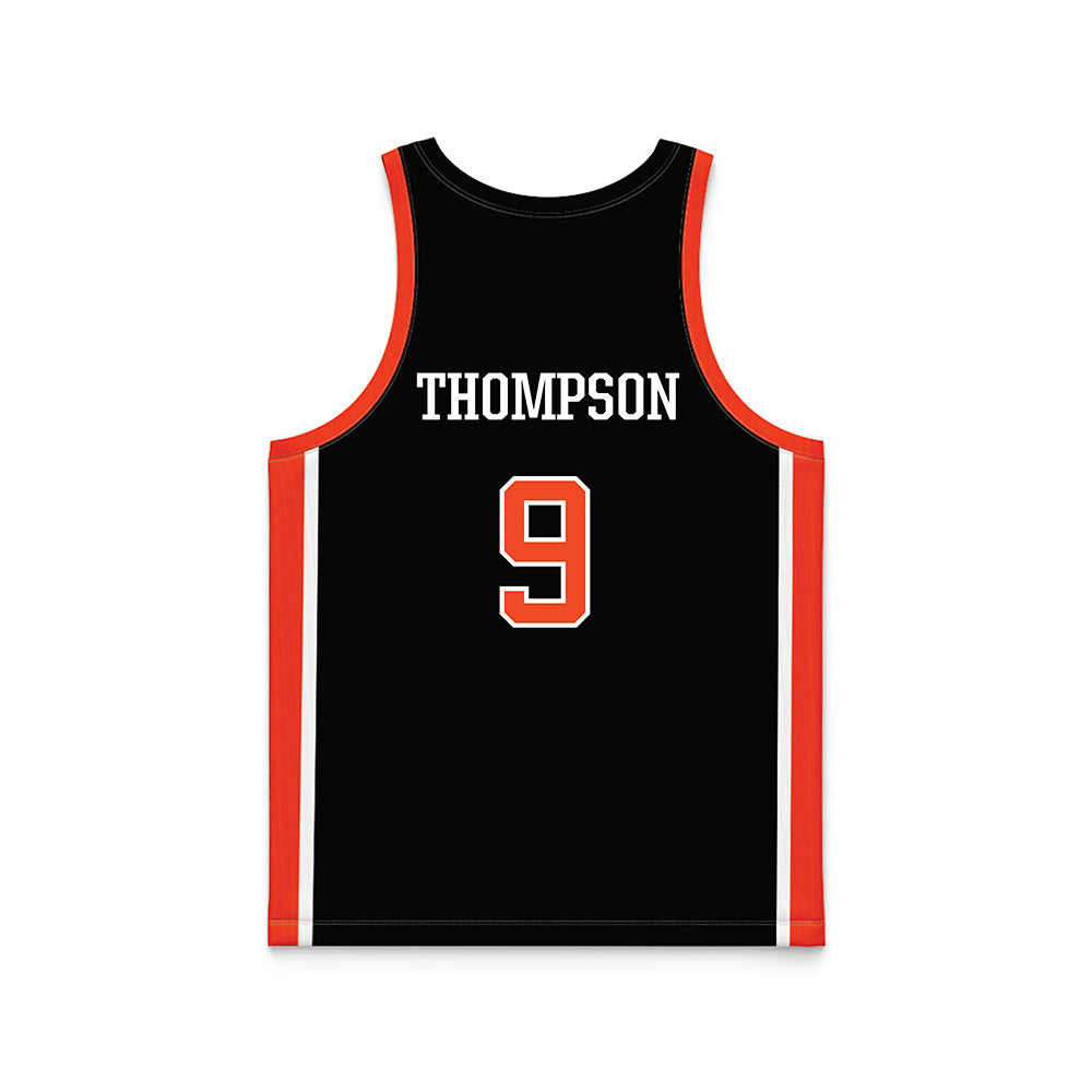 Campbell - NCAA Women's Basketball : Emerson Thompson - Black Basketball Jersey