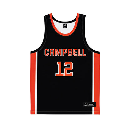 Campbell - NCAA Women's Basketball : Hadleigh Dill - Black Basketball Jersey