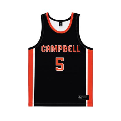 Campbell - NCAA Women's Basketball : Mikayla Taborn - Black Basketball Jersey