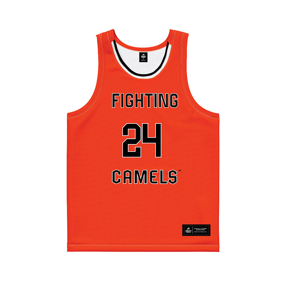 Campbell - NCAA Men's Basketball : Wesley Johnson - Orange Basketball Jersey