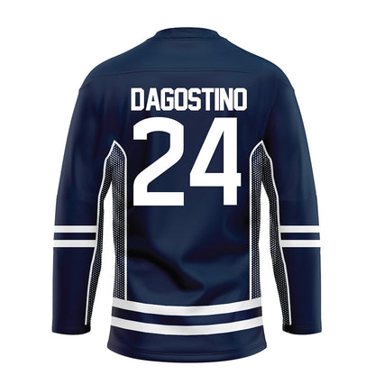 UConn - NCAA Men's Ice Hockey : Mark D'Agostino - Navy Hockey Jersey