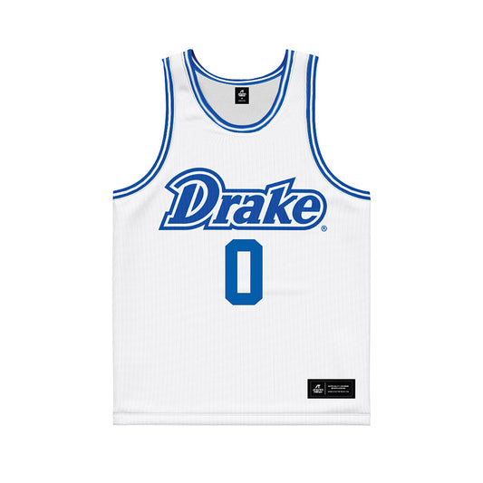 Drake - NCAA Men's Basketball : Braden Appelhans - White Basketball Jersey-0
