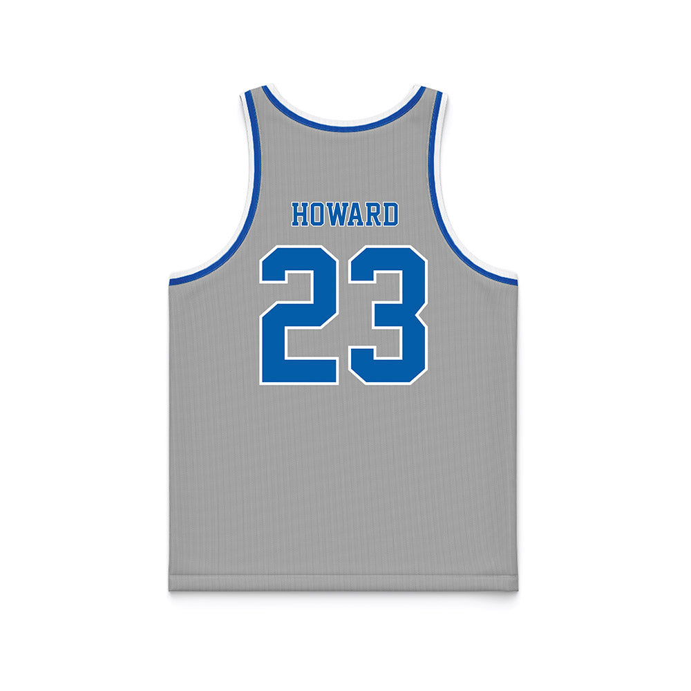 Drake - NCAA Men's Basketball : Isaia Howard - Grey Basketball Jersey-1