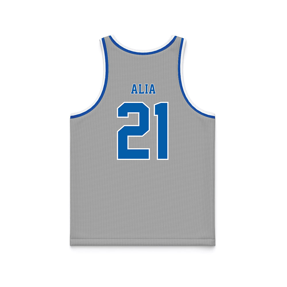 Drake - NCAA Men's Basketball : Andrew Alia - Grey Basketball Jersey-1