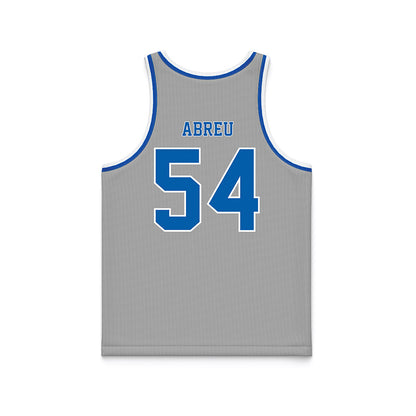 Drake - NCAA Men's Basketball : Daniel Abreu - Grey Basketball Jersey-1