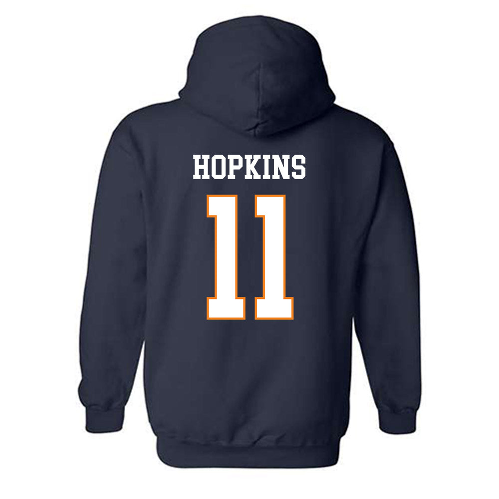 UT Martin - NCAA Men's Basketball : AJ Hopkins - Classic Fashion Shersey Hooded Sweatshirt-1